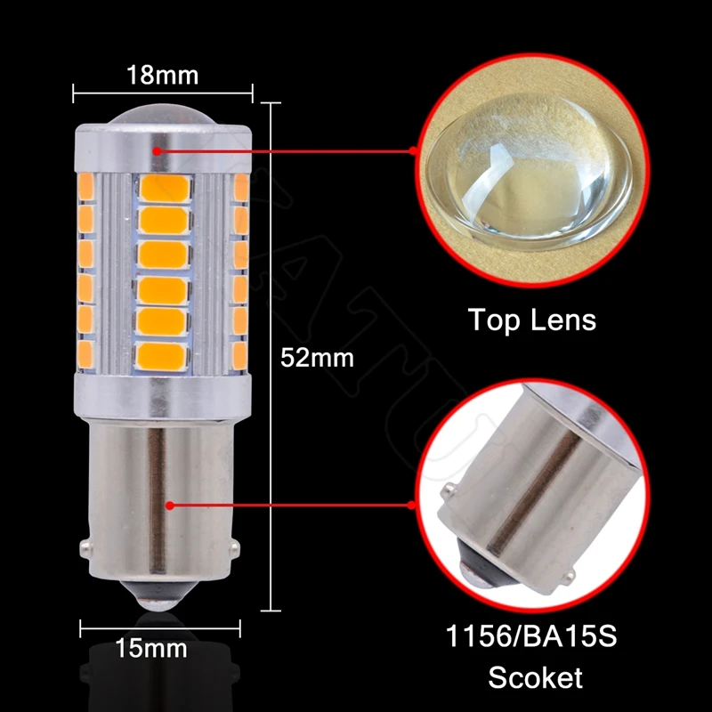 2 предмета в комплекте S25 1156 BA15S поворота сигнального фонаря S25 P21W светодиодные лампы для автомобилей 1141 7056 задние стоп-сигналов Белый Красный Янтарный синий