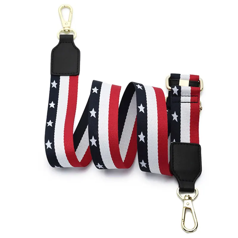 Fashion Color Blocks Shoulder Bag Straps 122 * 4 CM Soft Canvas Leather Bag Accessories Comfort Quality Bag Strap 2019 Hot