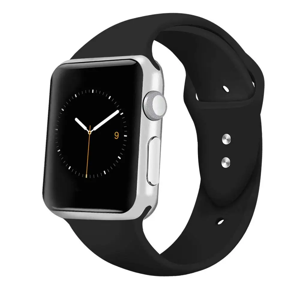 

Pelle Sport Band for Apple Watch 42mm 38mm, Soft Silicone Sport Strap Replacement Bands for iWatch Apple Watch Series 1/2/3/4