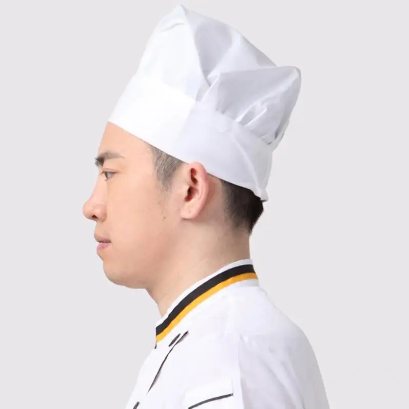 Adult Children Kid Elastic Chef Hat For Party Kitchen Baking Costume Cooking Cap 