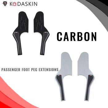 

KODASKIN Carbon Passenger Foot Peg Extensions Extended Footpegs FOR VESPA GT GTS GTV 60 125 200 250 300 300ie
