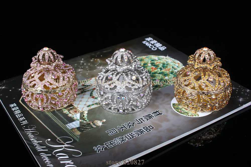 Joyas De Cristal Blanco Personalizado Mariposa Diamante//Caja de la baratija