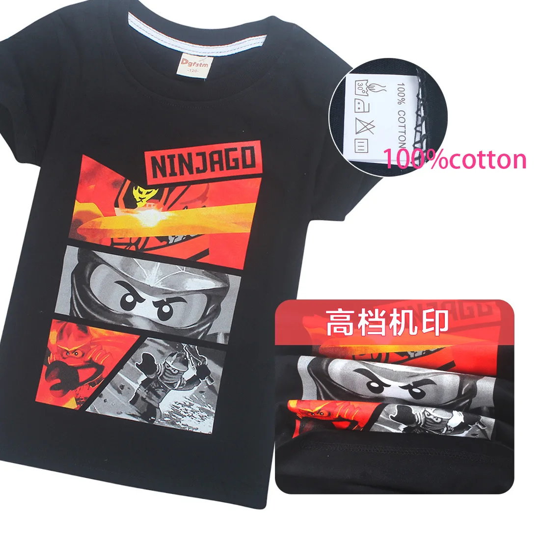 Детская одежда robocar poli Batman ninja одежда Ninjago футболки с принтом героев мультфильмов летние футболки с короткими рукавами для мальчиков
