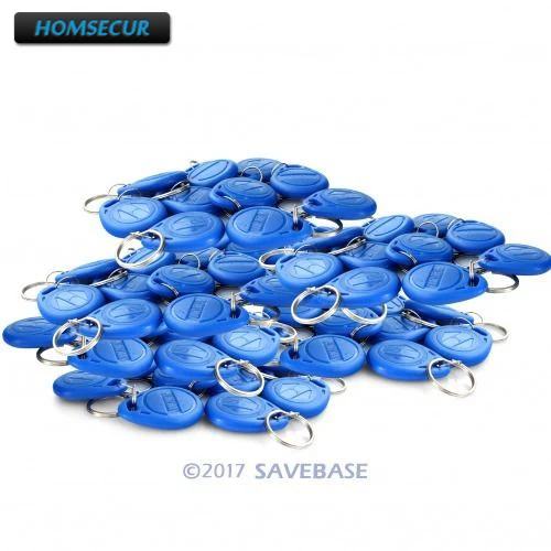 HOMSECUR 100 шт. Blue125Khz брелок для ключей высокое качество абсолютно новый|rfid proximity|tag