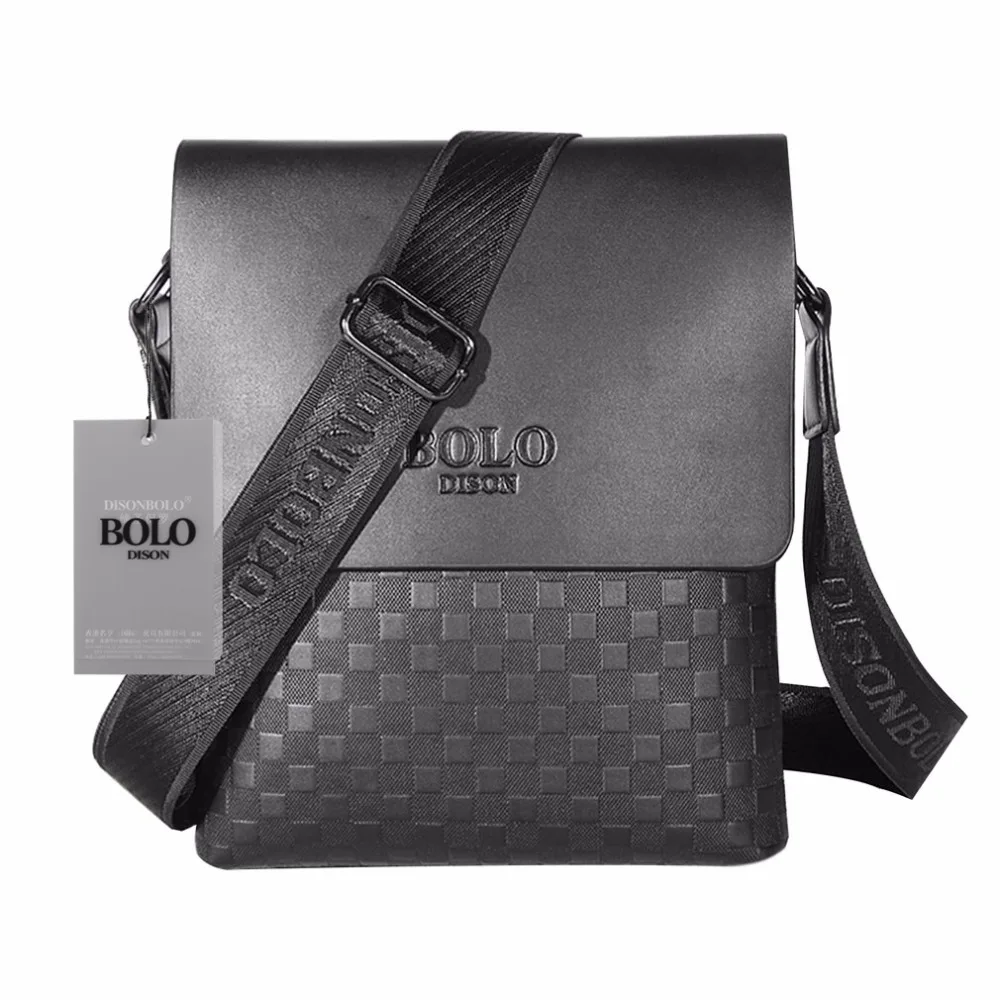 

BOLO 2018 Men Brand Leather Shoulder Bag and Male Casual Business Satchel Vintage Men's Crossbody Bags Messenger Handbag