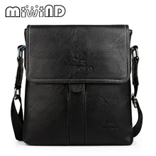 MIWIND 2016 Nouveau Hommes Sacs En Cuir de Marque De Mode Mens Messenger Sac Qualité Petit Voyage Bandoulière Sac À Main pour Homme