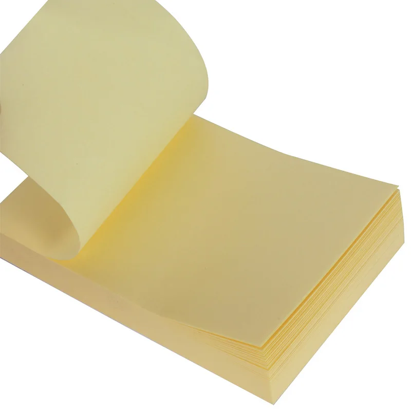 

Memo Paper For Student School Stationery Self-Adhesive Note Papers Yellow Memo Pad 100 page/bag Office School Supplies 7732