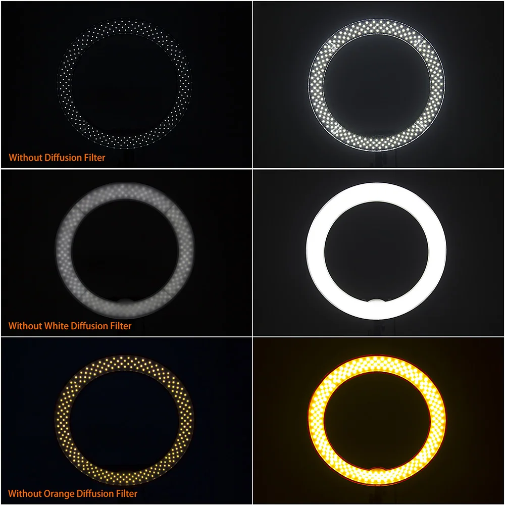  fusitu RL-18 Dimmable Photography Lighting 5500K LED Ring Light With Tripod Stand Big Bag Ring Lamp - 32800013849