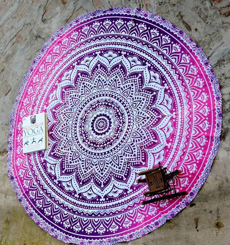 

Hot Sale 2016 150cm Round Tablecloth Beach Towel Blanket Table Cloth Beach Towel Serviette Ronde Toalla Playa