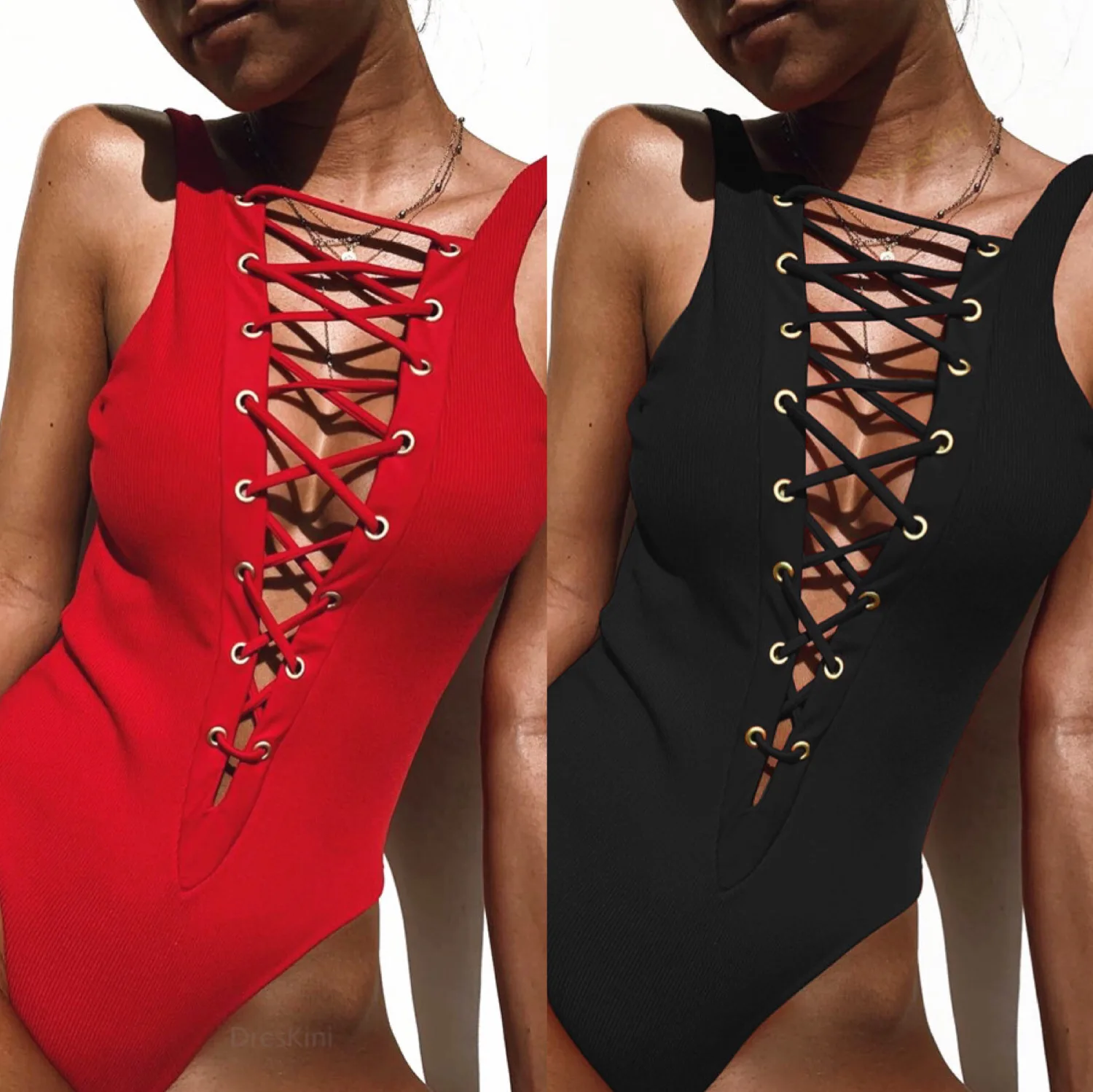 

Women's Sexy Bikini Set Solid Color Simple Extreme Temptation Swimsuit Beachwear