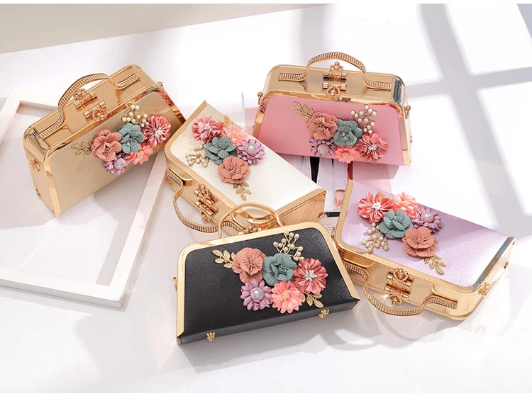 RanHuang New Arrive Women Flower Flap Small Handbags Fashion Shoulder Bags Ladies Evening Bags Cute Messenger Bags Purple