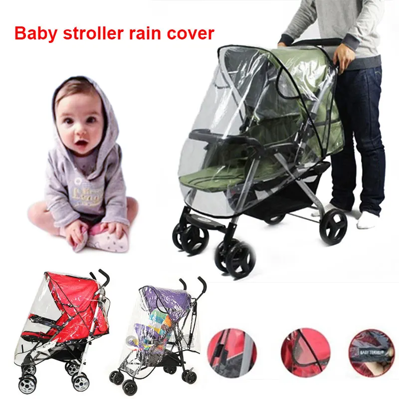 

Baby Universal Waterproof Stroller Rain Cover Wind Dust Shield Pushchair Cover^