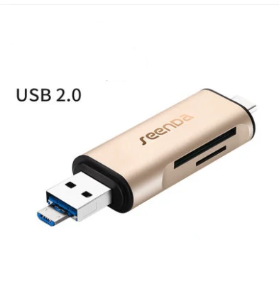 Seenda все в 1 USB 3.0 Тип-C Металл card reader высокое Скорость SD Micro SD Card Reader micro USB Multi Memory OTG картридер