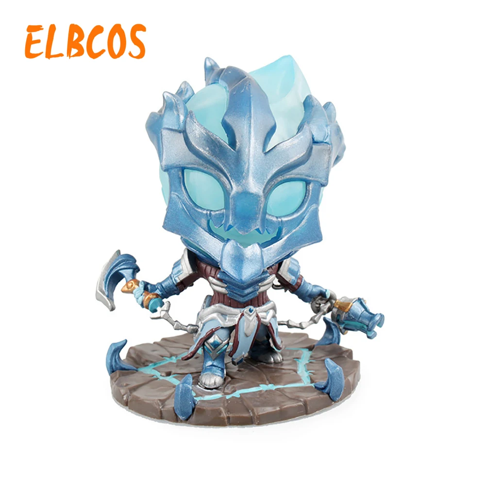 ELBCOS jax jinx Leona Gragas Kha'Zix Darius thresh Heimerdinger Lulu Tristana Poppy Nautilus 10 см/3,9 ''фигурки модель игрушки - Цвет: 09 Thresh