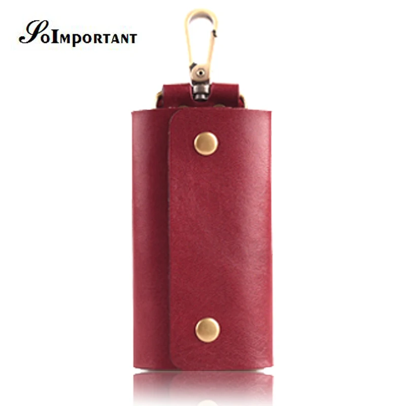 Женский Винтажный чехол для ключей из натуральной кожи|women key wallet|key walletkey case |