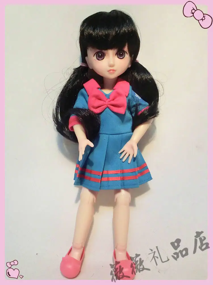 1/6 Cute School Uniforms Doll 12inch Bjd Doll Can Make Up, Dress Up Toy