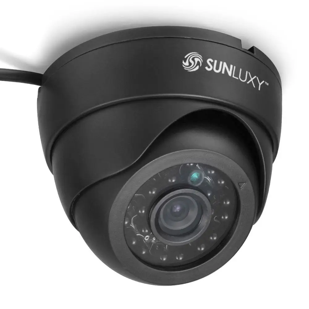 Sunluxy SL-C221 1/4 Color CMOS 700TVL CCTV Indoor Security Surveillance Dome Camera with 24 IR LED Infrared Night Vision