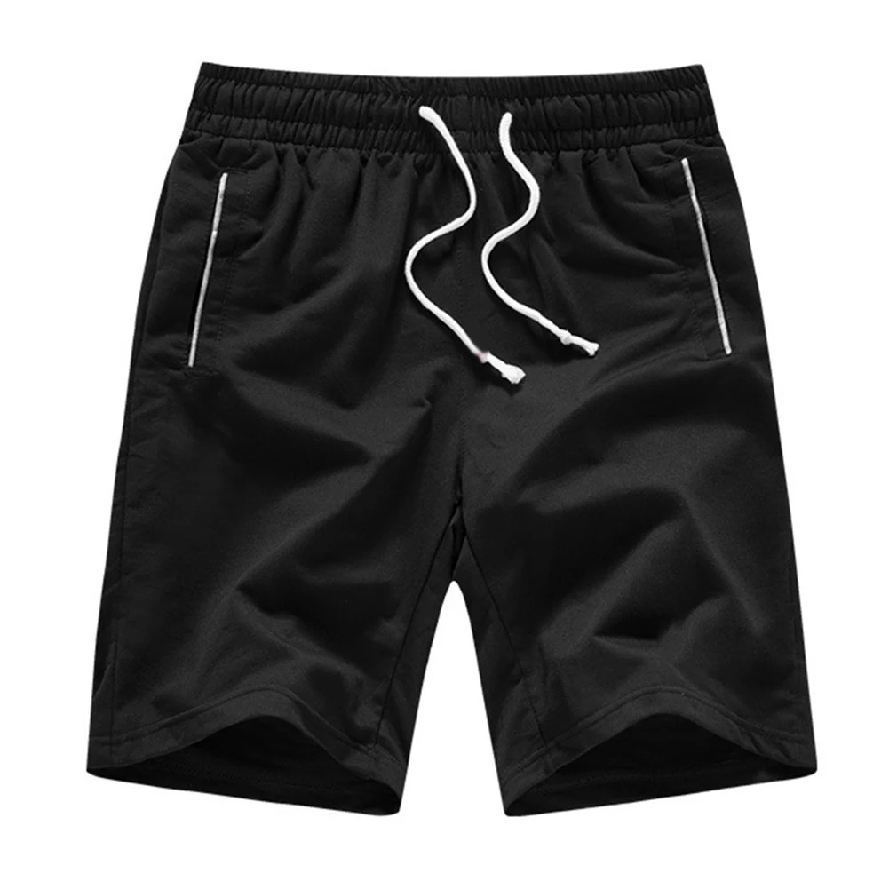 Sports Jogging Men Plus Size Solid Color Drawstring Shorts Fitness Fifth Pants Sports Jogging Men Plus Size Solid Color Drawstring Shorts Fitness Fifth Pants