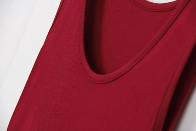 red Gauze Lace O-neck Sleeveless Tank Dresses