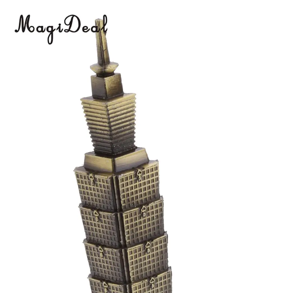 MagiDeal Taipei 101 Tower Building Architecture Model of Taiwan Desktop Ornament for Bedroom Home Bars Cafes Restaurants