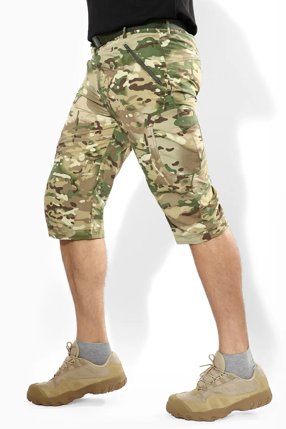 Мужской кардиган, военные штаны, новинка, летние, съемные, две части, быстросохнущие, дышащие, длинные брюки S-3XL