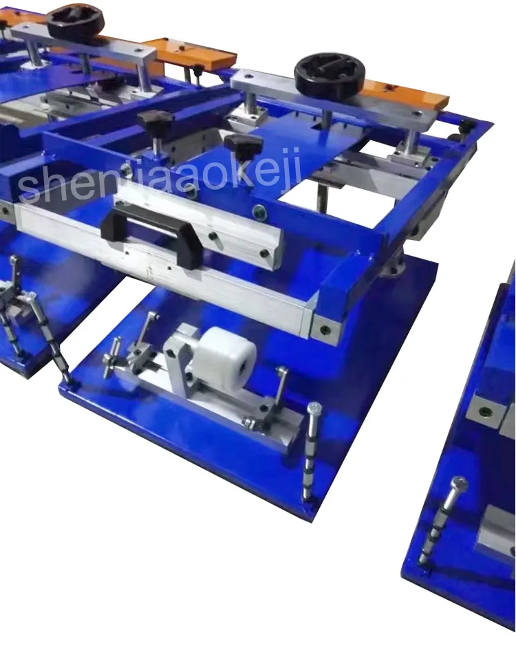 Manual Cylinder Silk Screen Printing 200mm Diameter Curved Screen Print Machine 