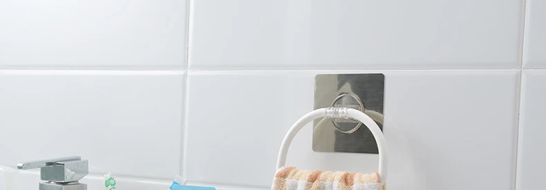 Luluhut вешалка для полотенец Ванная комната самоклеющийся настенный подвесной органайзер без следа кольцо для полотенец Держатель Ванная комната органайзер полотенце бар