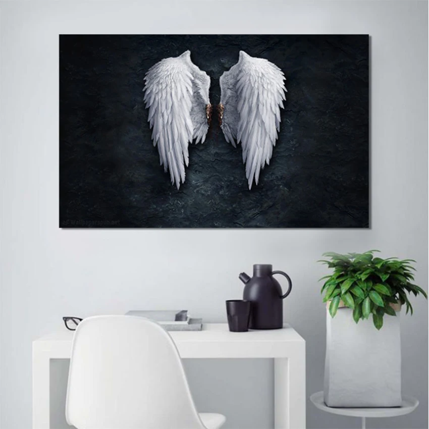 

MUTU Picture Wall Art Canvas Painting Powerful Wing Posters And Prints The Home Decoration Painting Art Print On Canvas No Frame