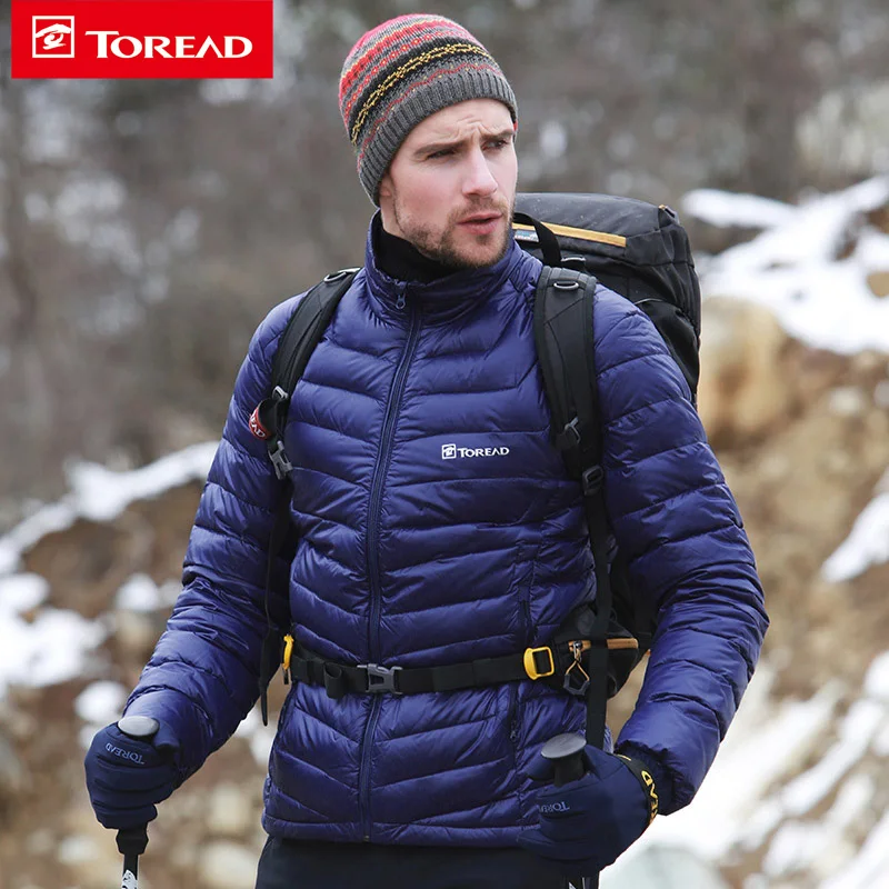

Toread Hiking Down Jacket Men New Winter Outdoor Lightweight Thermal Windproof Heated Jacket Comfortable Warm Coat HADF91051