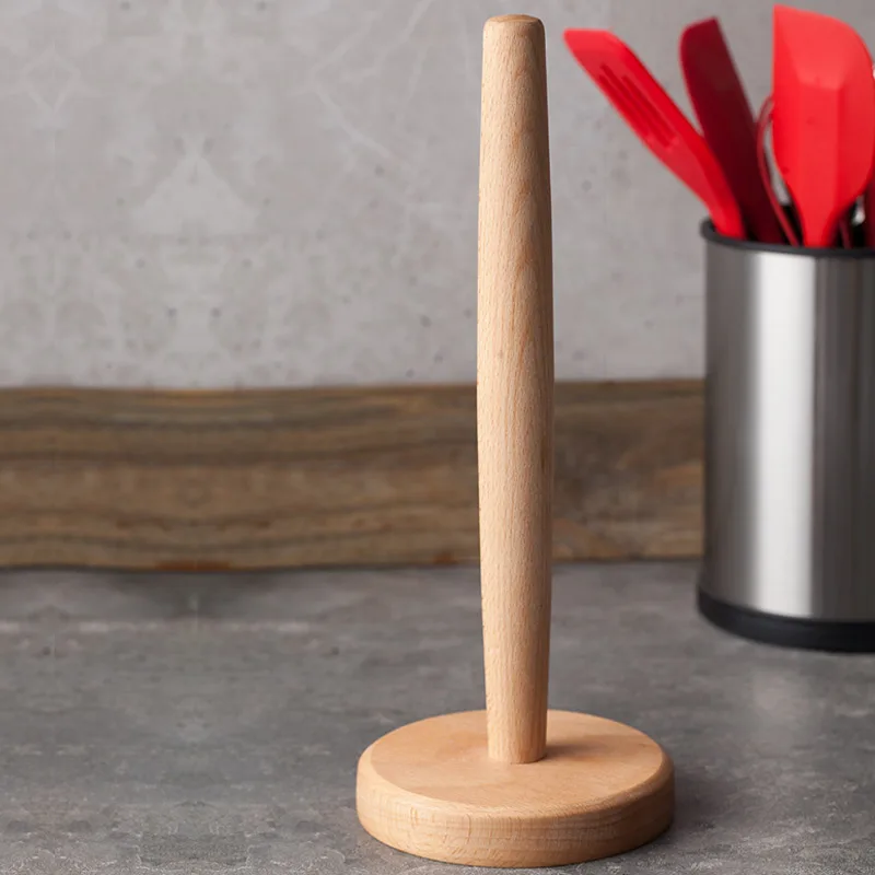 ورقة حامل منشفة رف الطبيعي خشبية مكتب ورقة OrganizerTowel الرف ورقة اكسسوارات المطبخ المنزل تخزين منظمة