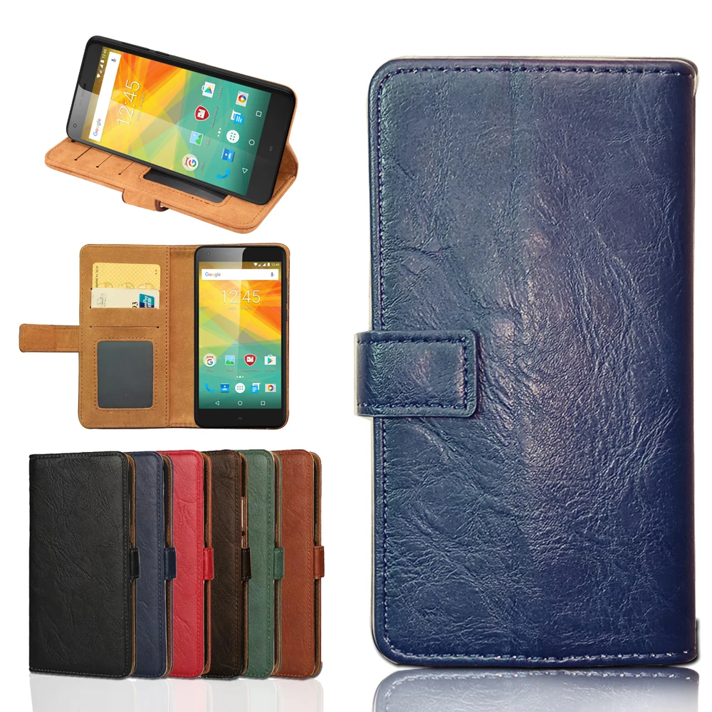 

Retro Wallet Leather Case Cover Bag Shell Housing Phone Cases for Digma Linx X1 Pro 3G