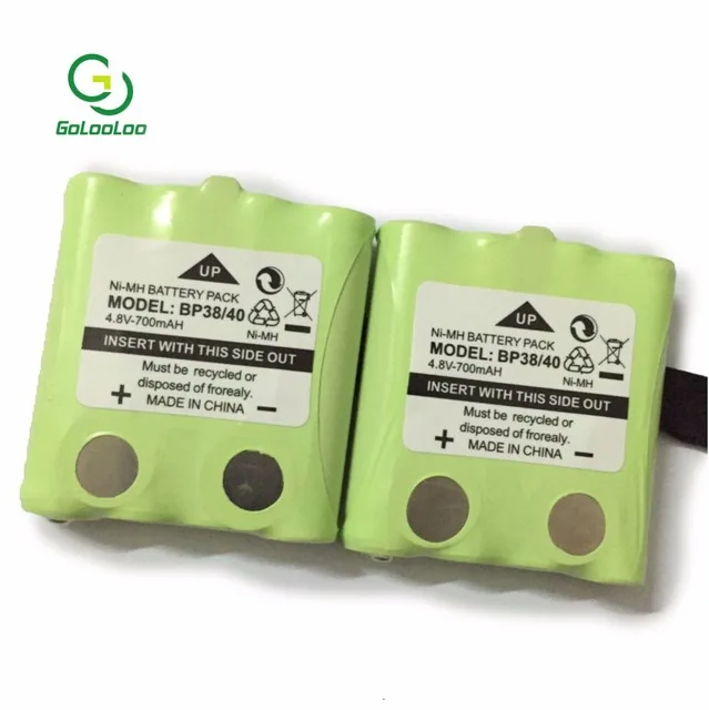 2 шт./лот/лот 700 мАч NI MH Аккумулятор для Uniden BP 38 BT 1013 40 537 GMR FRS Двусторонняя