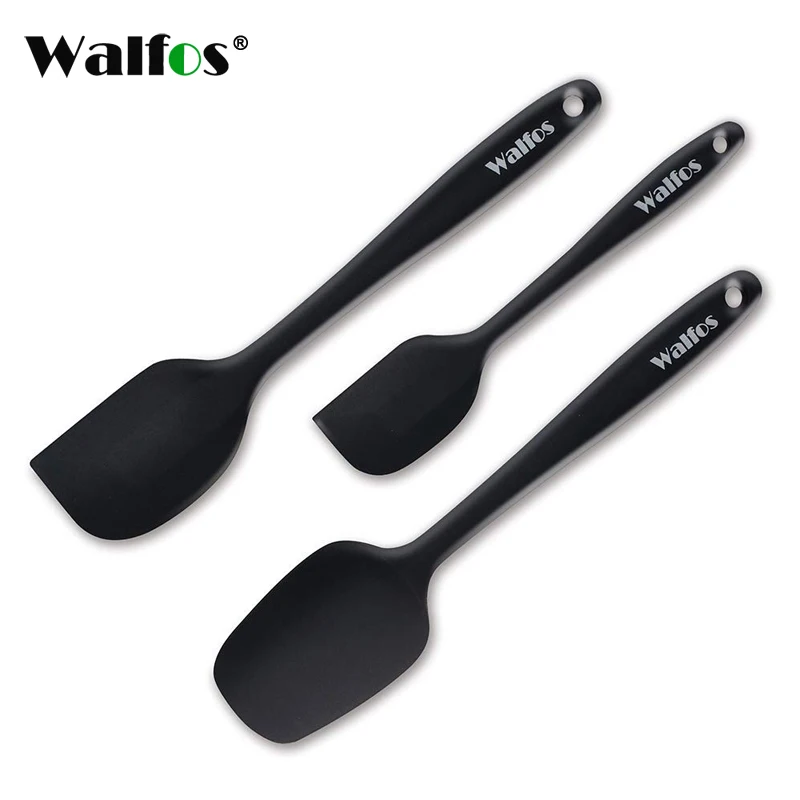  WALFSOS set of 3 food grade silicon kitchen utensils cooking tools spatula spoon Butter Cake Spatul