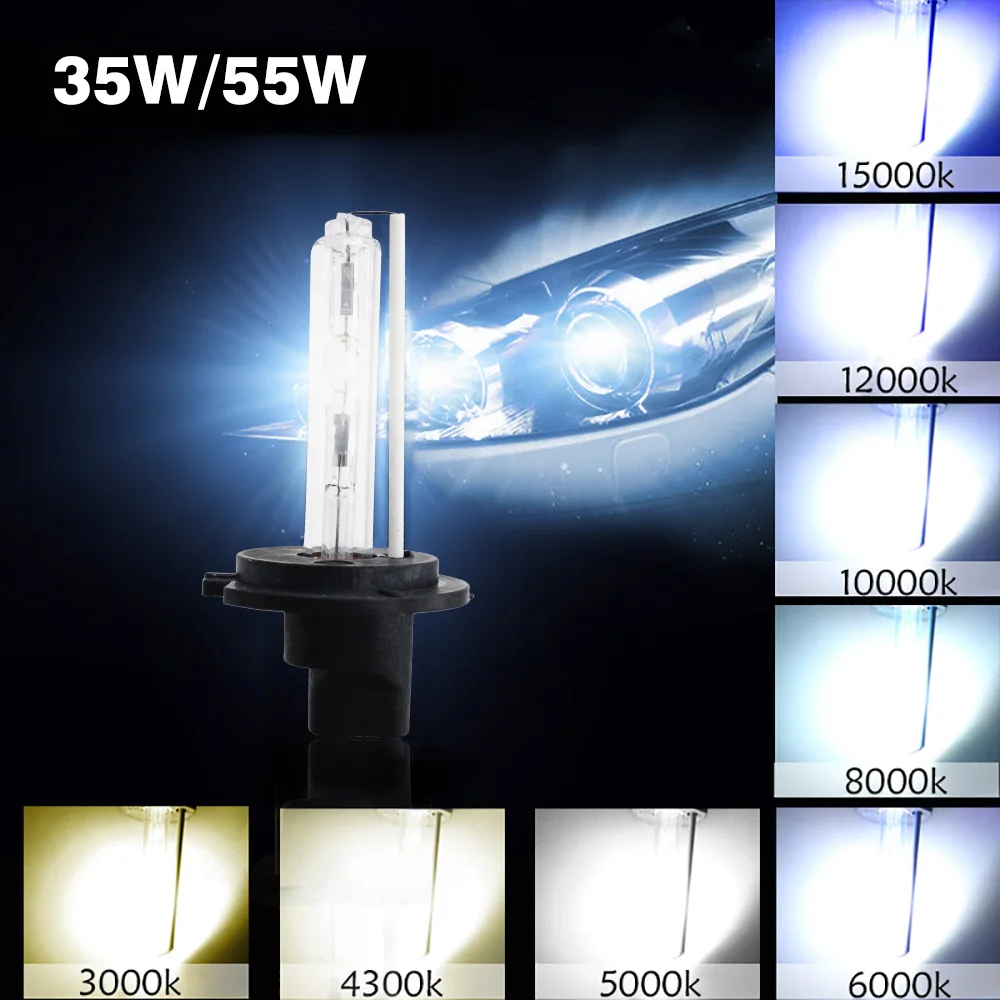 D2S D4S HID ксеноновая лампа 35 Вт/55 Вт 3000 К желтый 4300K 5000K 6000K 8000K 10000K H1 H7 H11 9005 9006 D2S D4S авто фары HID лампы