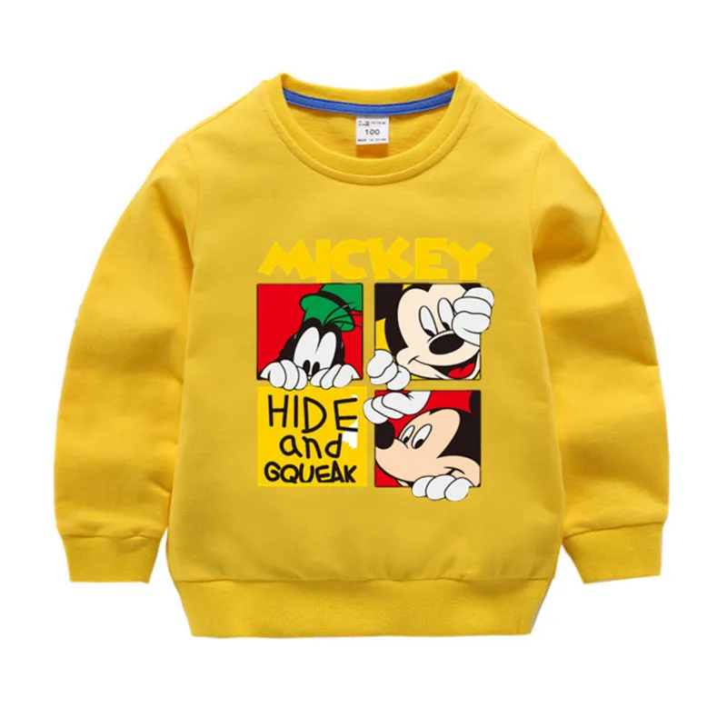 Moggi Cat Cartoon Mickey Boys Sweatshirts for Little Kids Clothes 1-8Years Autumn Spring Children Long Sleeve Cotton Cloth (8)