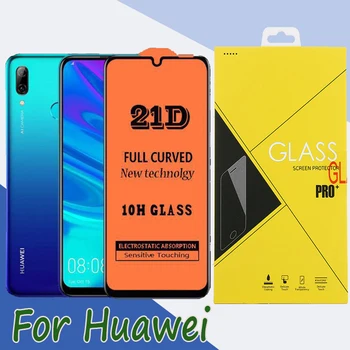 

500pcs 21D Screen Protector Tempered Glass For Huawei Honor 20 Lite 20i V30 Magic 3 Play 3E 9X Pro 9I 9E Enjoy 10 E Yellow Box