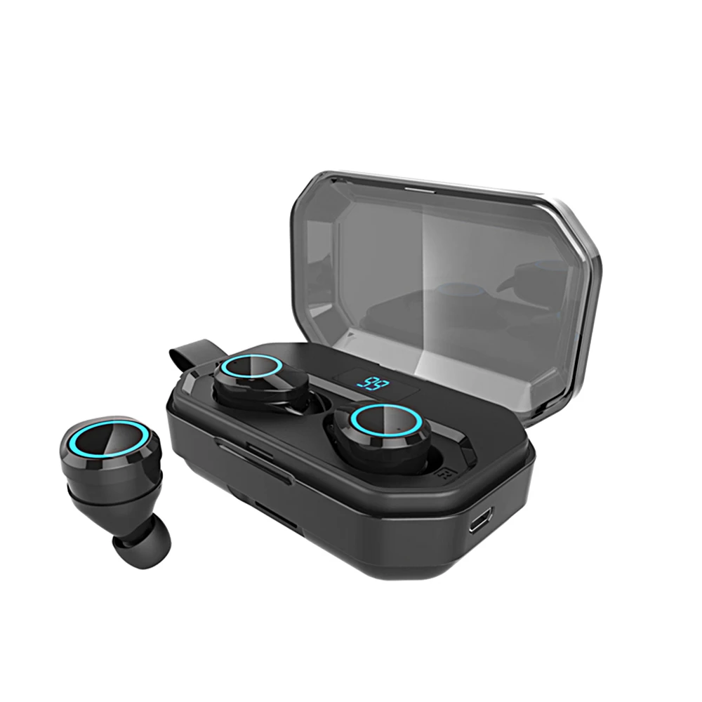 X6 Bluetooth наушники BT V5.0 TWS-беспроводные гарнитуры IPX6 Водонепроницаемый Стерео HIFI Звук Музыка спортивные наушники с зарядным устройством