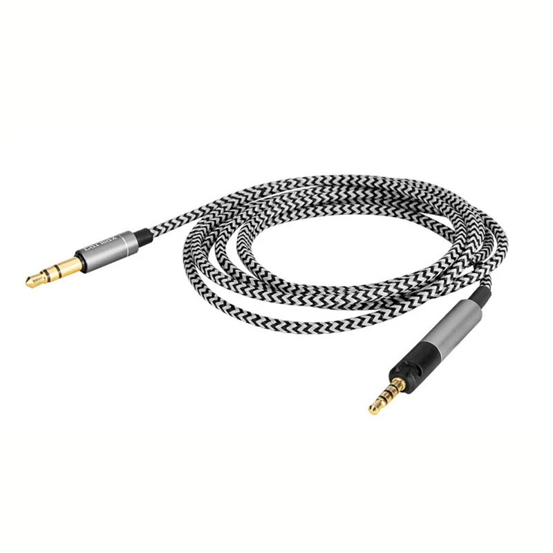 Earmax для Sennheiser HD598 HD598se HD558 HD518 HD595 HD579 Сменный кабель для наушников, наушники 3,5 мм до 2,5 мм аудио кабели - Цвет: Gray