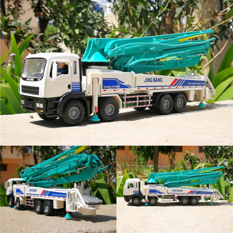 

Die-cast Metal Children Toys Truck Car Model Birthday Gift Engineering Vehicle 1:50 concrete mixer truck