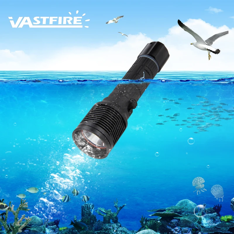

VastFire DF-007 Waterproof XM-L 2 LED Diving Flashlight Torch Lamp Light Headlight