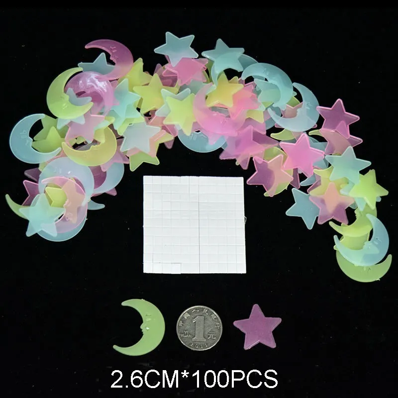Glow-In-The-Dark-Home-Decor-Shining-Star-Luminescence-Wall-Stickers-100pcs-50pcs-Luminous-Adhesive-Fluorescence (1)