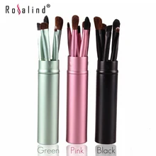 Rosalind Professional Makeup Tools Travel Makeup Brushes 5 Pcs with Cylindrical Box Make Up Tools Beauty Brand MAANGE