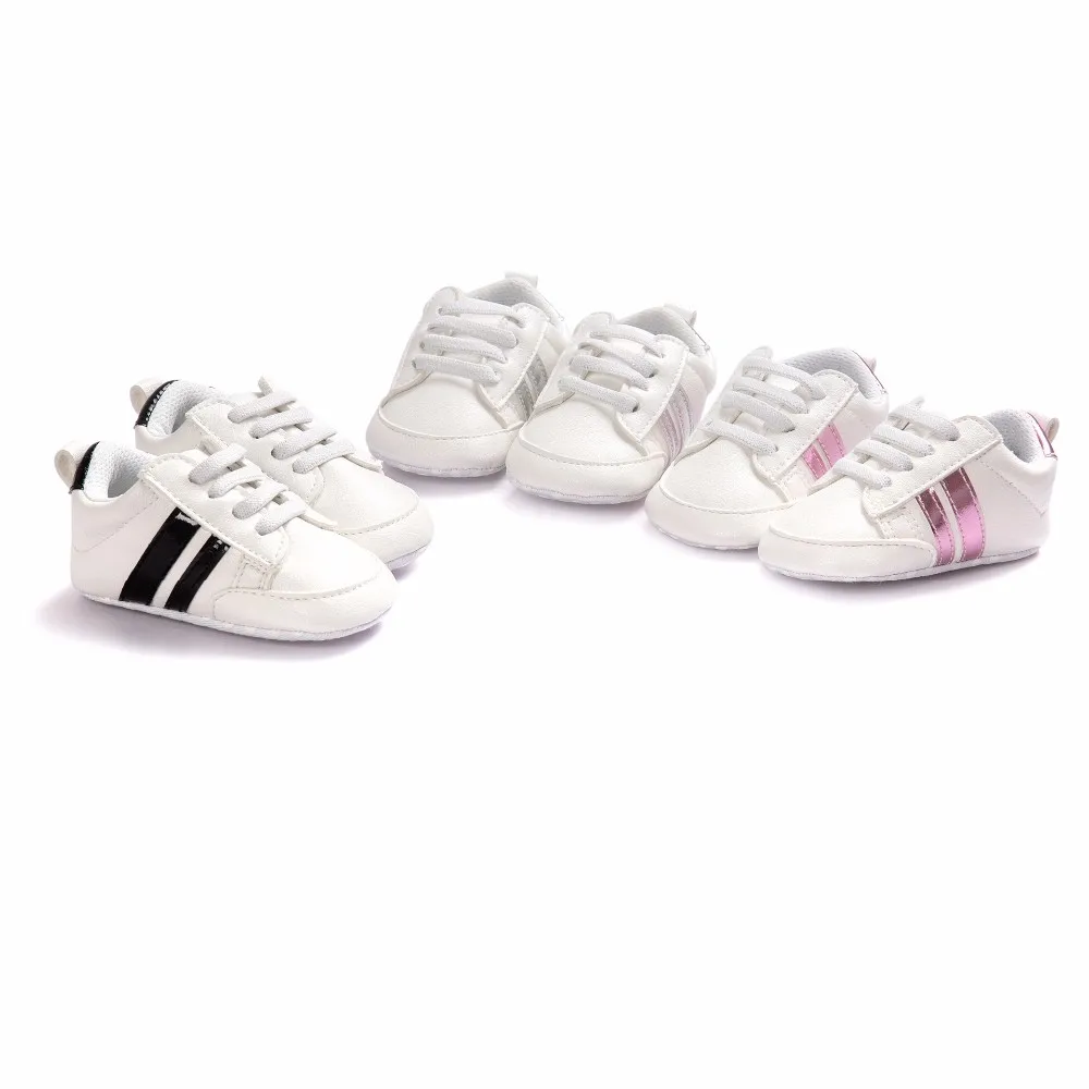 Romirus/модные детские мокасины из искусственной кожи; обувь для маленьких девочек с мягкой подошвой; Кроссовки для новорожденных мальчиков 0-18 месяцев