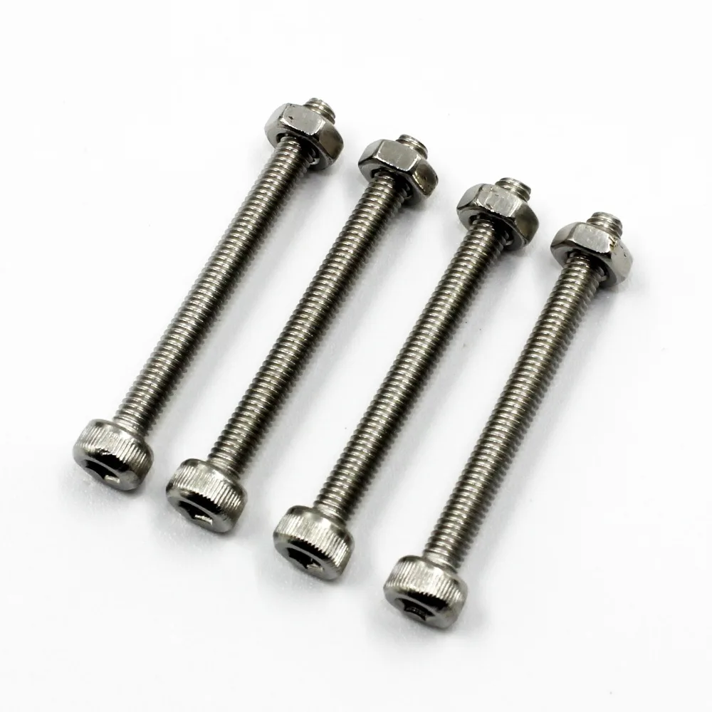 

10pcs M3 x 30mm A2-70 304 DIN912 Stainless Steel Allen Hex Head Socket Cap Screw Bolt With Nuts