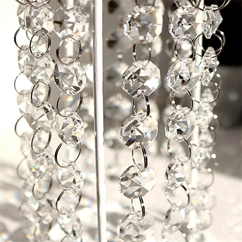 1M Glass Crystal Bead Garland Chandelier Hanging DIY Wedding Supply