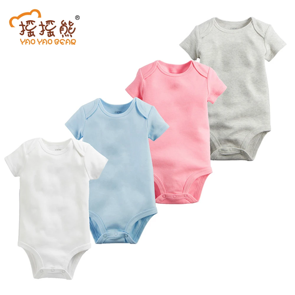 

BABY BODYSUITS 4PCS 100%Cotton Infant Body Short Sleeve Clothing Similar Jumpsuit Printed Baby Boy Girl Bodysuit Pajama Body2016