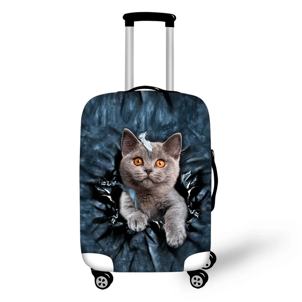 Kawaii Чемодан Обложка Pet кошки собаки защитный чемодан дорожные аксессуары эластичный чехол относятся к 18-30 дюймов Пылезащитная крышка