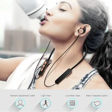 Беспроводной Bluetooth 4,2 стерео головной убор USB ChargeBest беспроводные наушники для спорта и тренировки вокруг шеи гарнитура с голосовой подсказкой