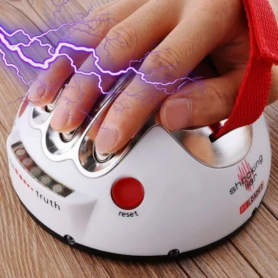 

Upgrade Micro Electric Shocking Lie Detector, Funtoy Tricky Novelty Polygraph Test Truth Or Dare Game Party Analyzer Consoles