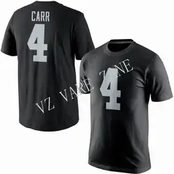 Мужские Американский футбол Running футболки Даллас Окленд 4 Дерек Карр спортивная одежда Джерси Напечатать имя и номер Футболка